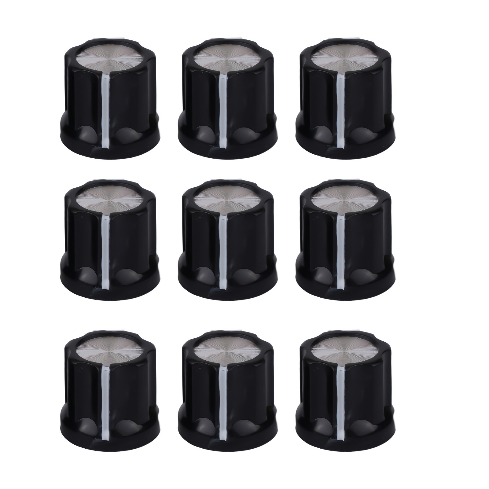Compact and Easy to Use 10pcs D Type Volume Control Potentiometer Knobs