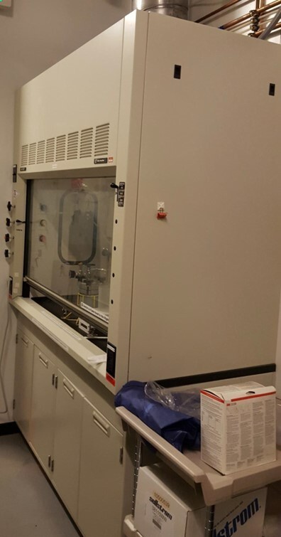 FISHER HAMILTON FUMEHOOD WITH CABINET