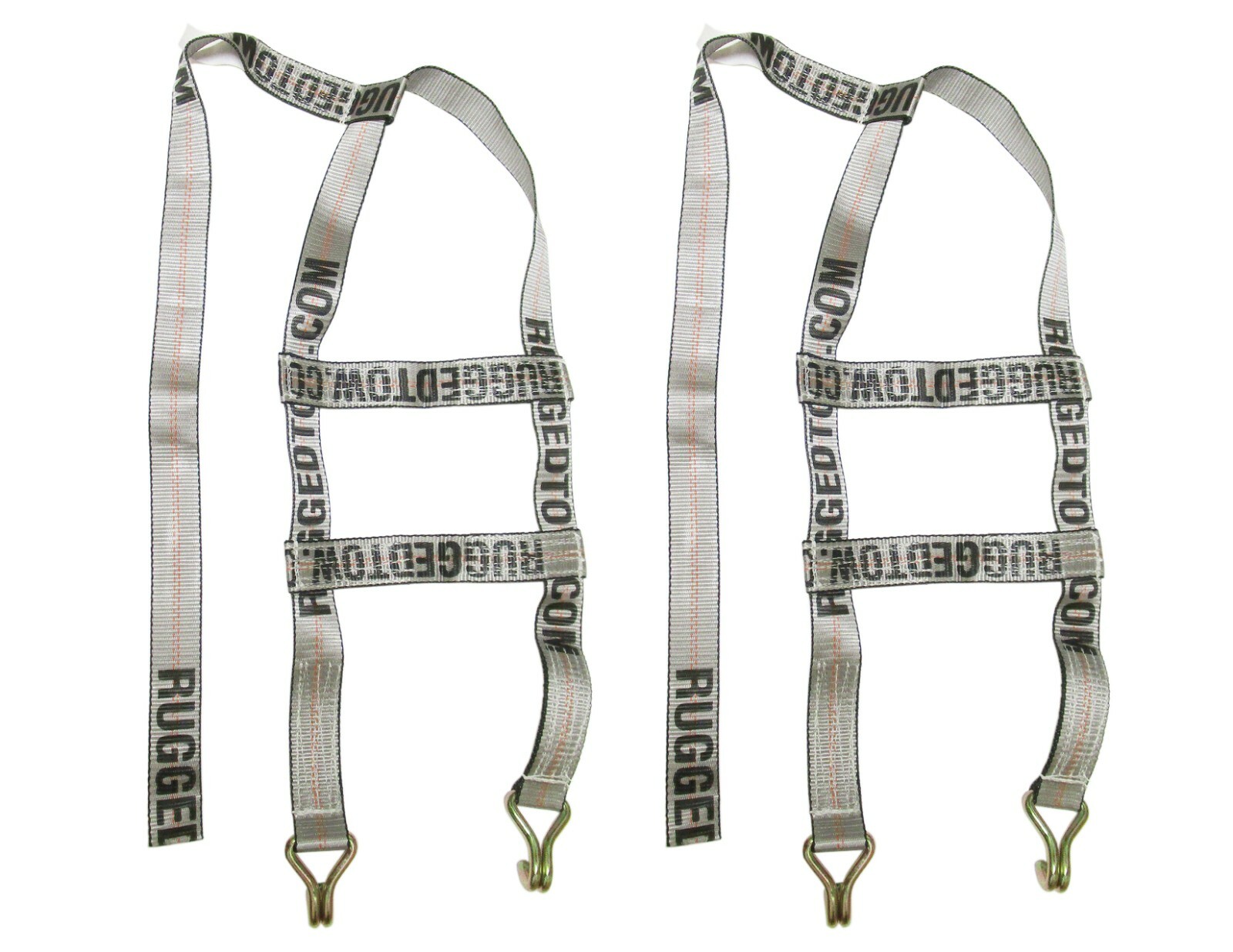 Car Dolly Wheel Net Basket Strap with J Hook Finger | USA | 1 Pair | HD