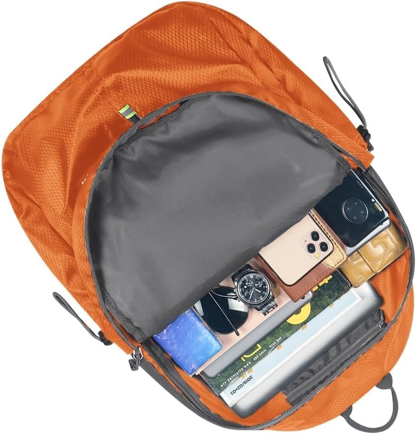 Lightweight Packable Foldable Backpack, Hiking backpack,Travel Backpack Orange