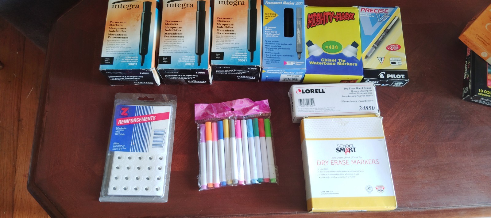 Lot Of Black Permanent Markers, Pens, Dry Erase,Markers, Etc