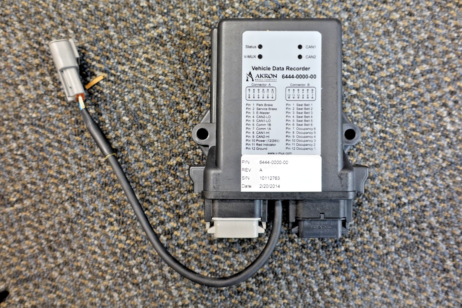 Akron Brass Weldon Vehicle Data Recorder VDR 6444-0000-00