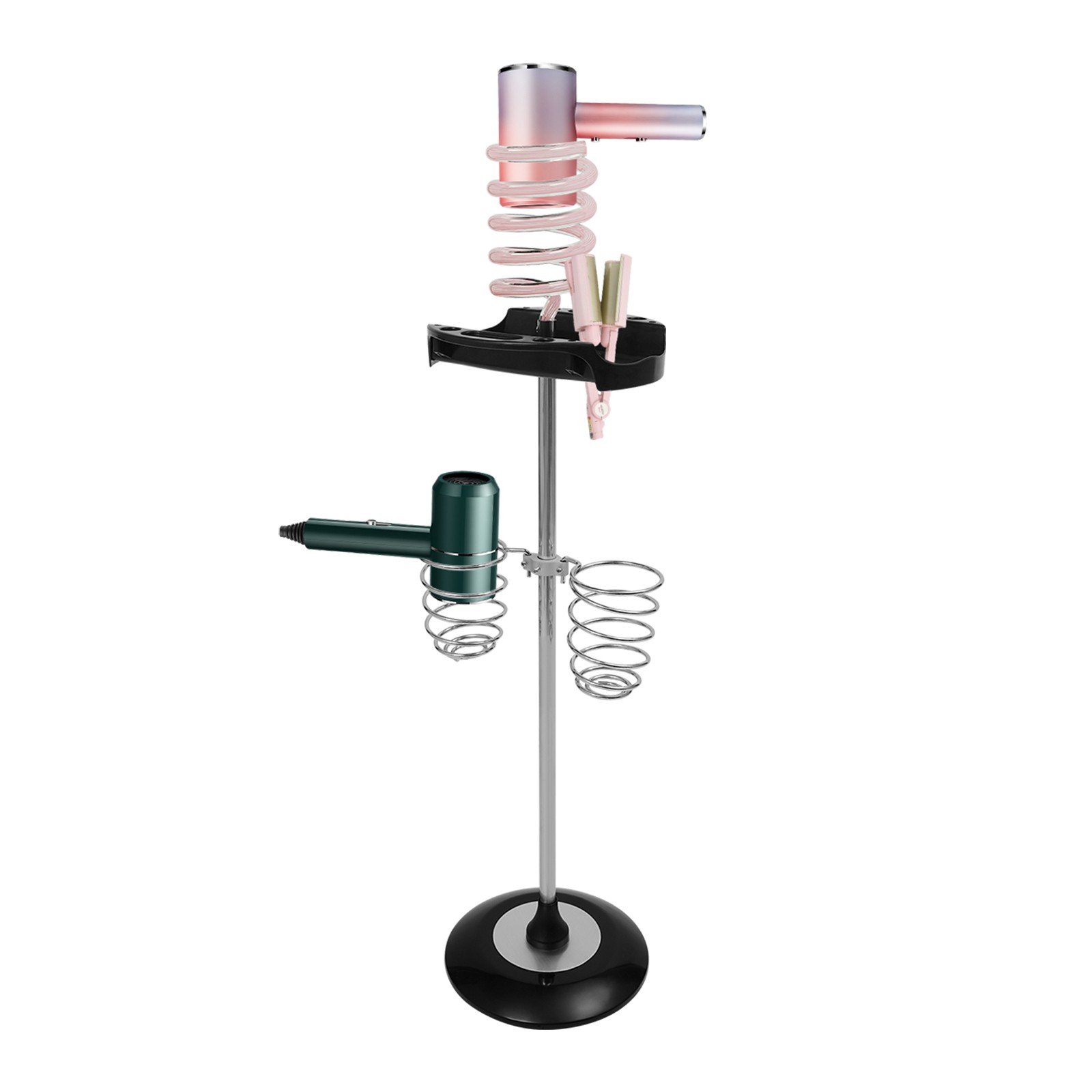 Hair Dryer Stand Hair Dryer Stand with Tray Hair Dryer Stand with Spiral Holders