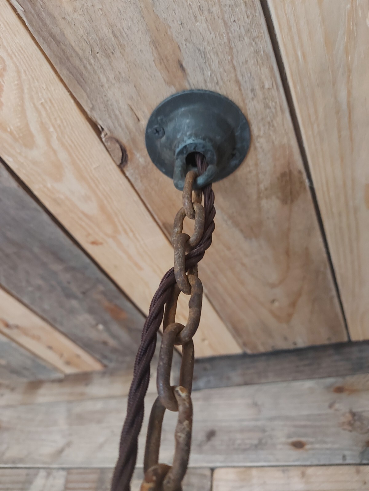 vintage industrial factory light fitting