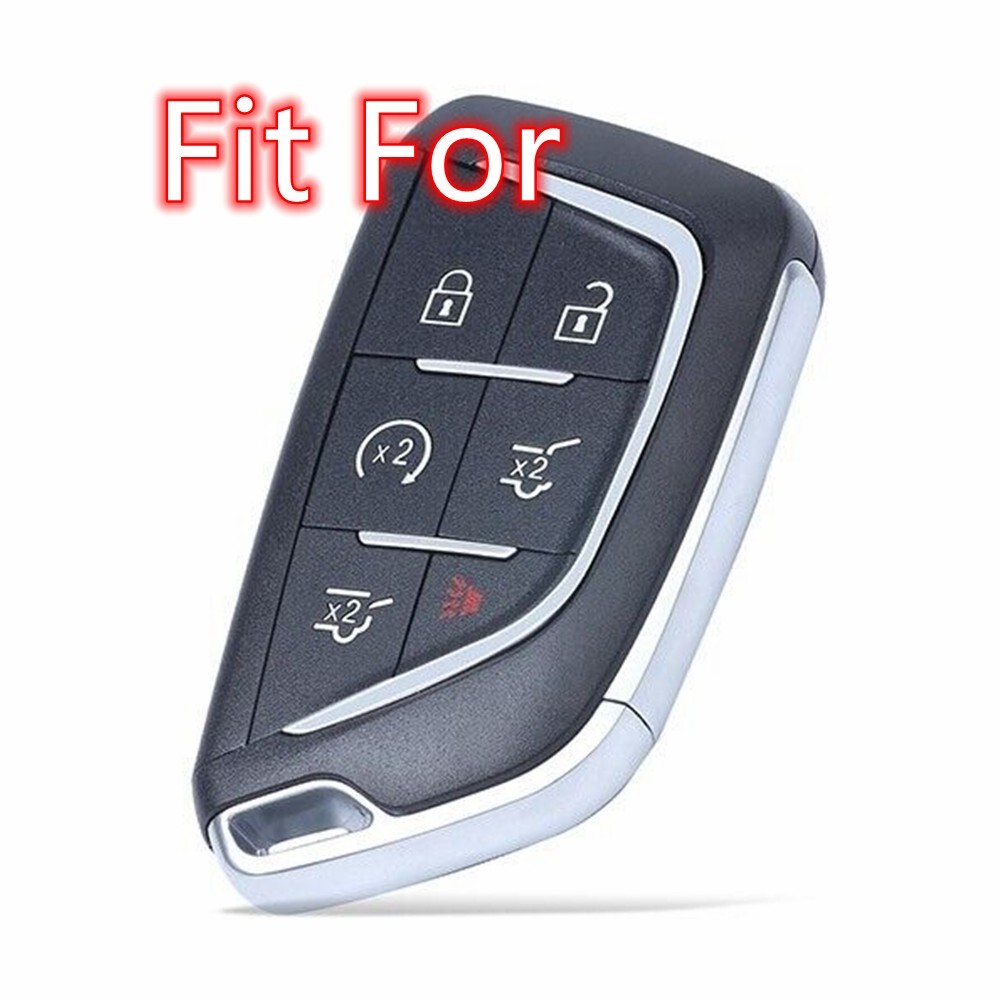 2*Silicone Key Cover for 2020 2021 2022 2023 2024 CADILLAC ESCALADE ESCALADE ESV