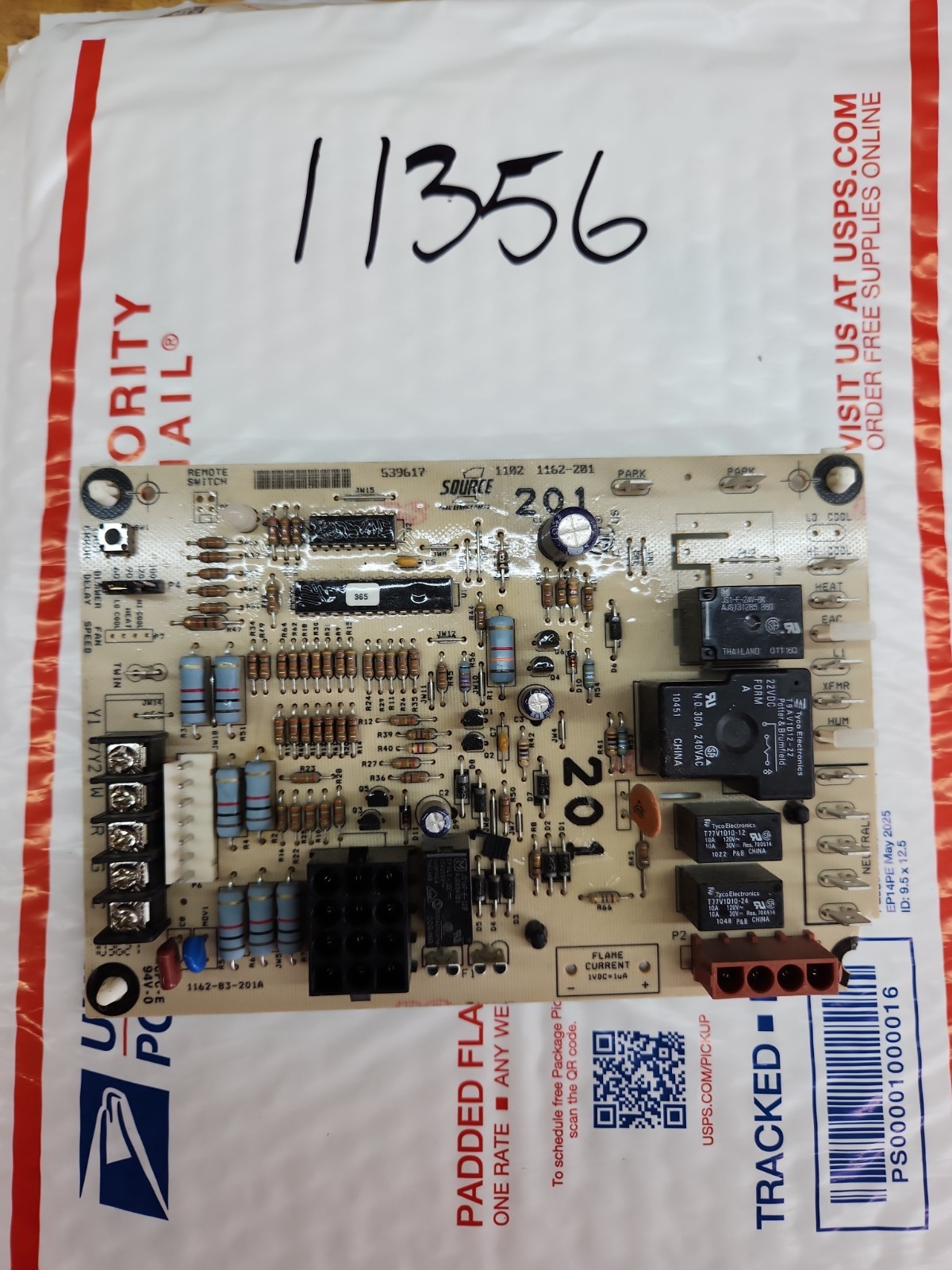 OEM Source 1 1162-201A 539617 Furnace Control Board HVAC Tested SEE PHOTOS!