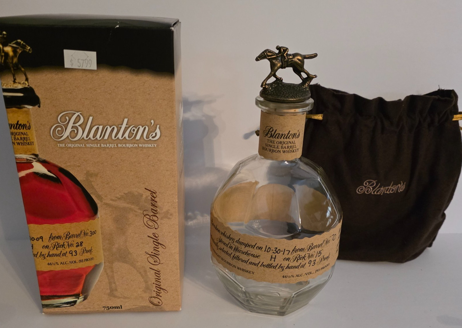 Blanton's Bourbon Bottle "A" 750 ml **EMPTY**