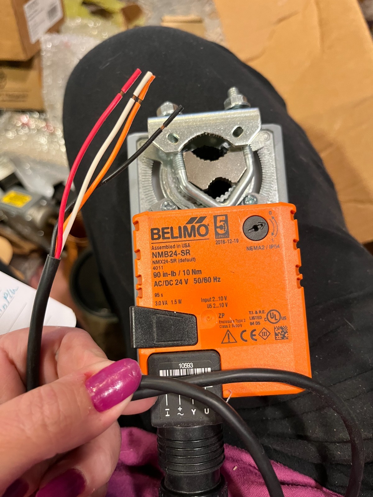 Belimo LMB24-SR.1 2-10Vdc 45in-lb Non-Spring Return Actuator