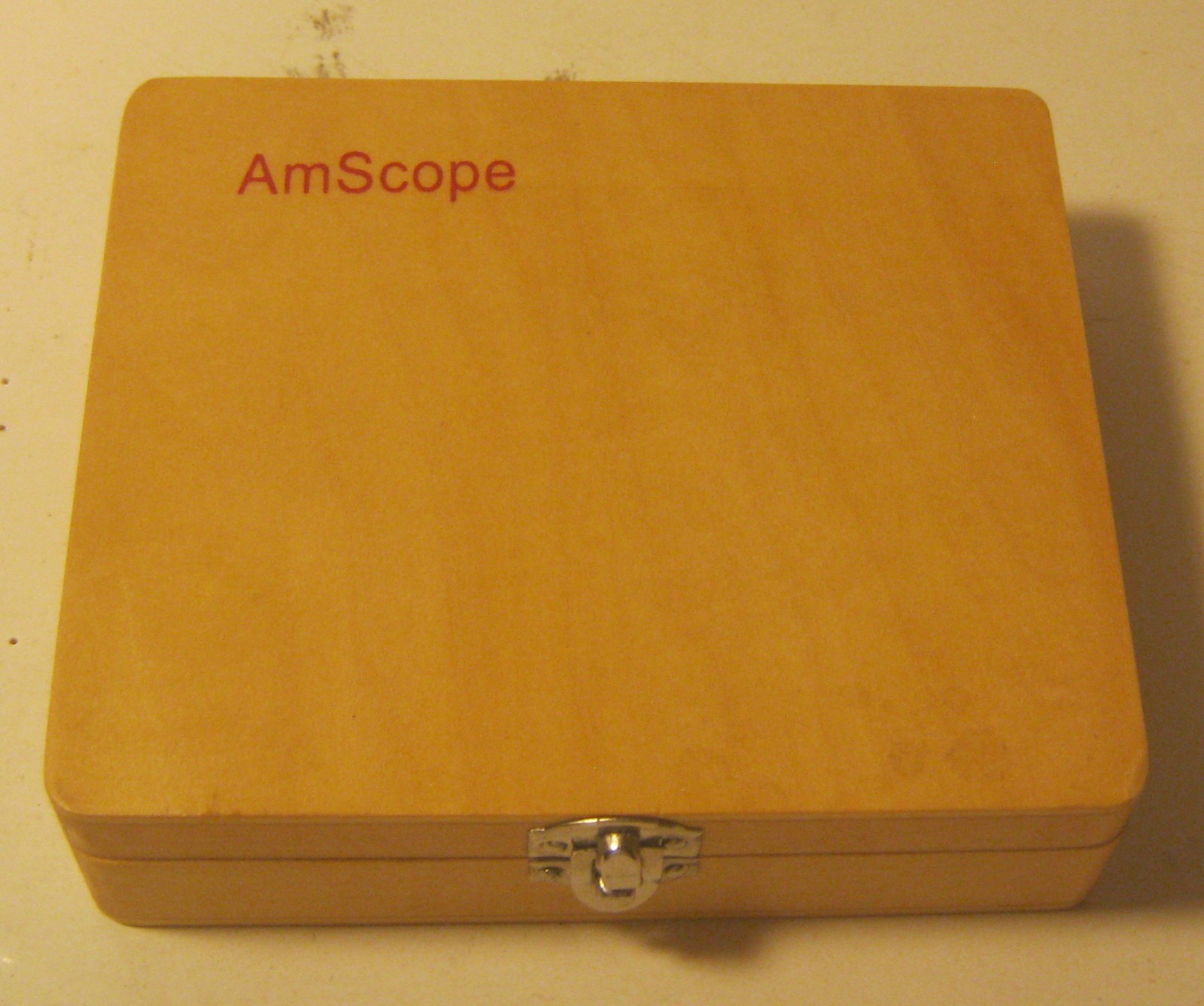 Set of 25 AmScope Glass Slides Pre-Made Variety in Wooden Case EXCELLENT!!!!