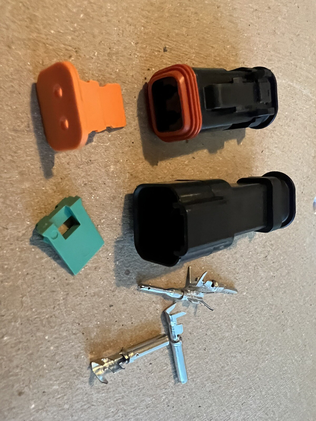 Black Deutsch 2 Pin waterproof E008 boat end