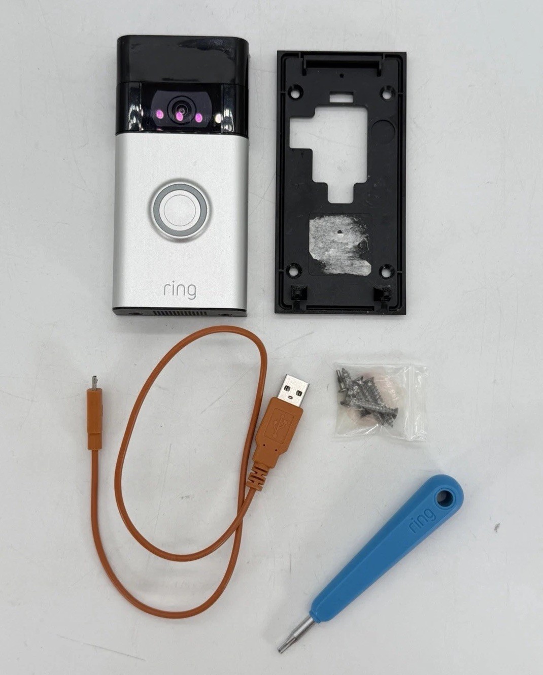 Ring 5UM5E5 (2nd Generation) Black Night Vision 2-Way Talk Smart Video Door Bell