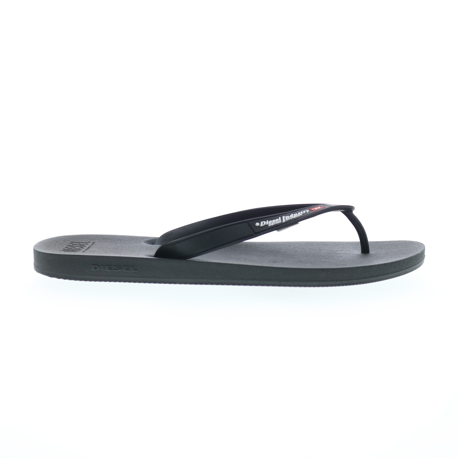 Diesel Sa-Kauay Nl Y02802-P4442-T8013 Mens Black Flip-Flops Sandals Shoes 7.5