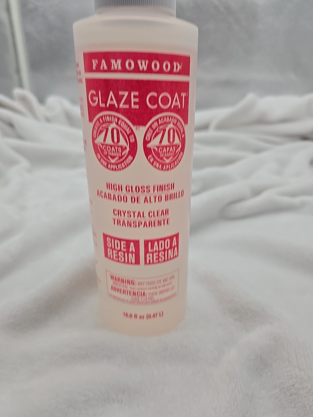 Diamond Glaze Coat Epoxy Side A  Crystal Clear High Gloss