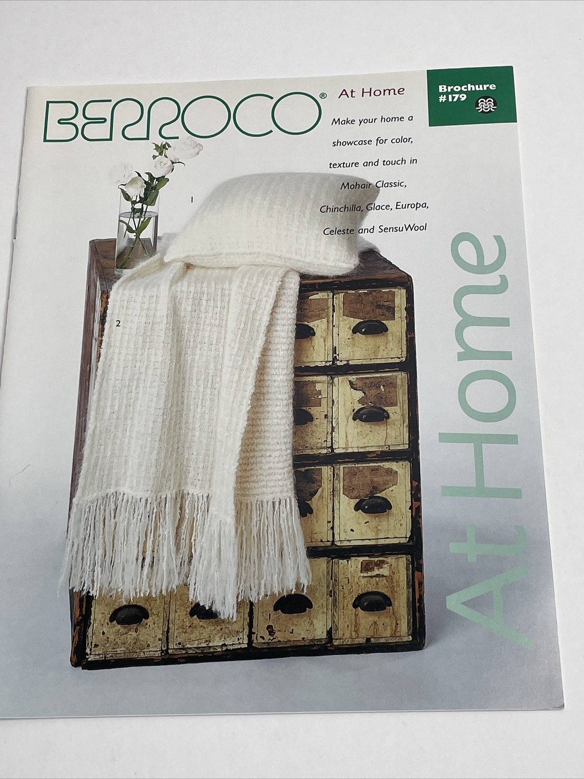Berroco At Home Blanket Pillow Throw Knitting Pattern