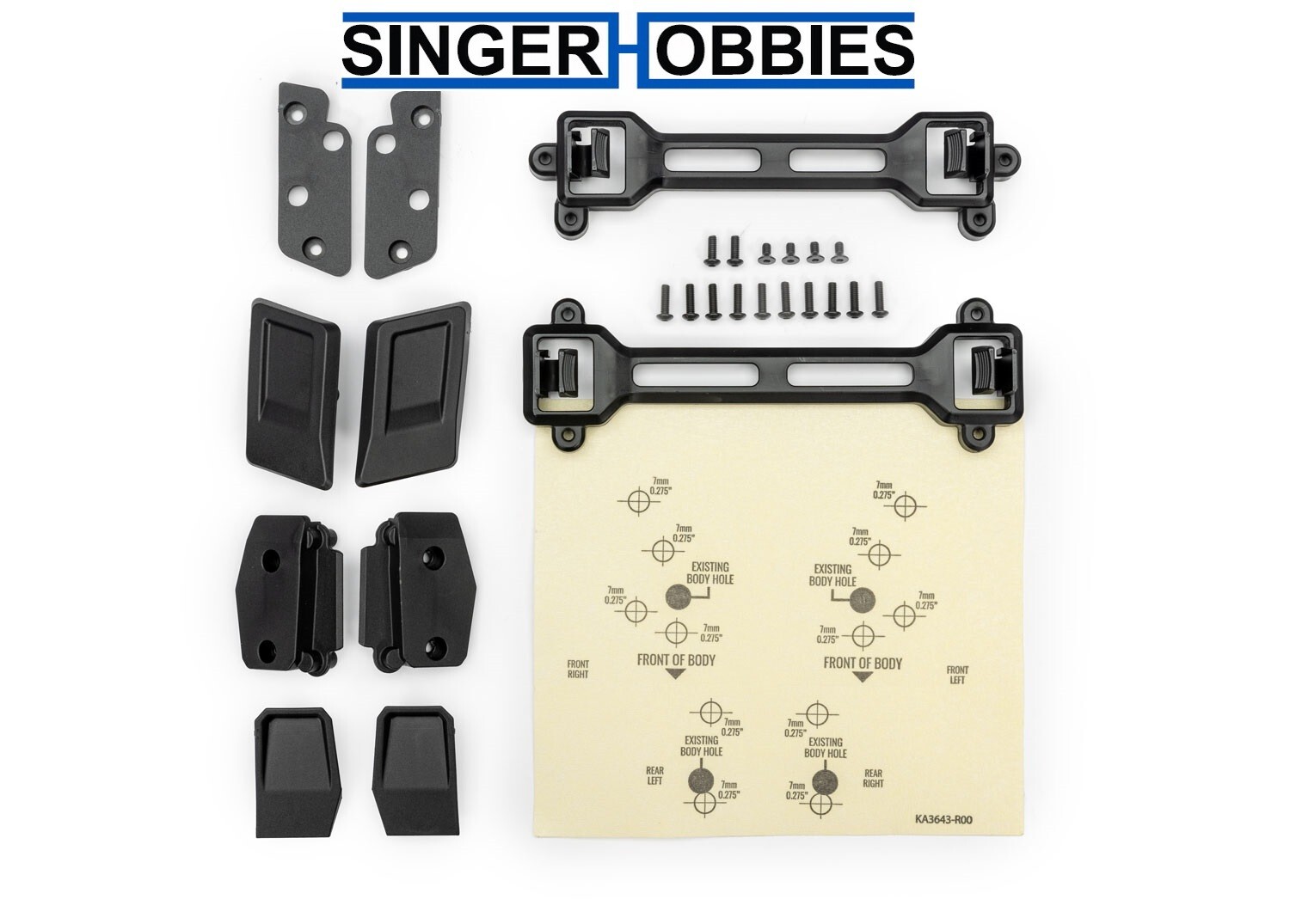 Traxxas 6934 Body Conversion Kit Slash 4X4 (for Clipless Mounting) TRA1