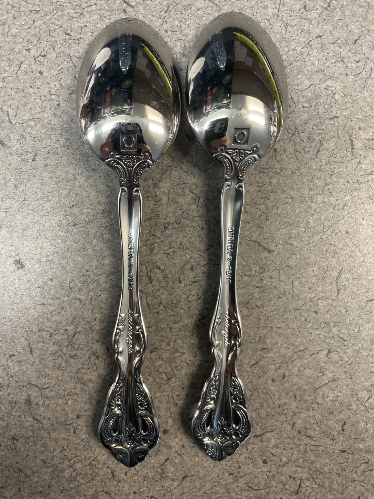 Michelangelo 2 Teaspoons Oneida Stainless 6 1/8" Unused
