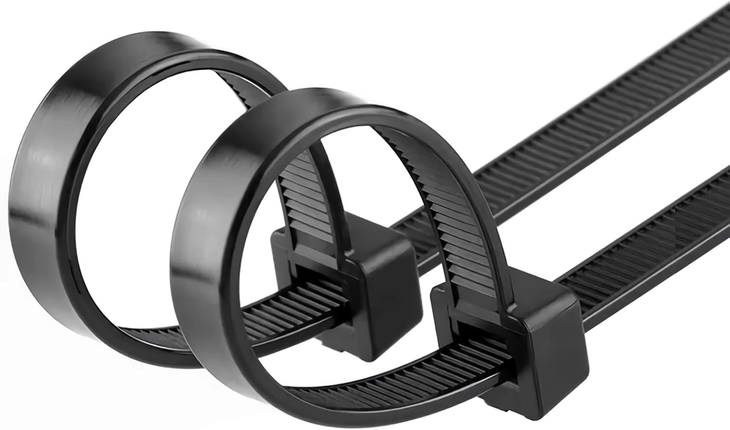 Heavy Duty 24 Inch Zip Ties, 30 Pack - Extra Long Black Cable Ties for Outdoor U