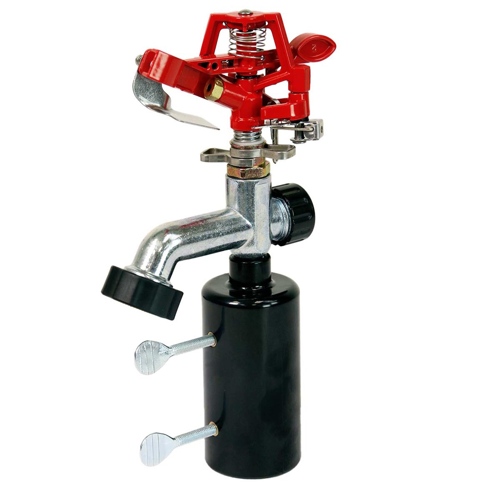 Chapin 4984: T-Post Impact Sprinkler, 360 Degree Automatic Red