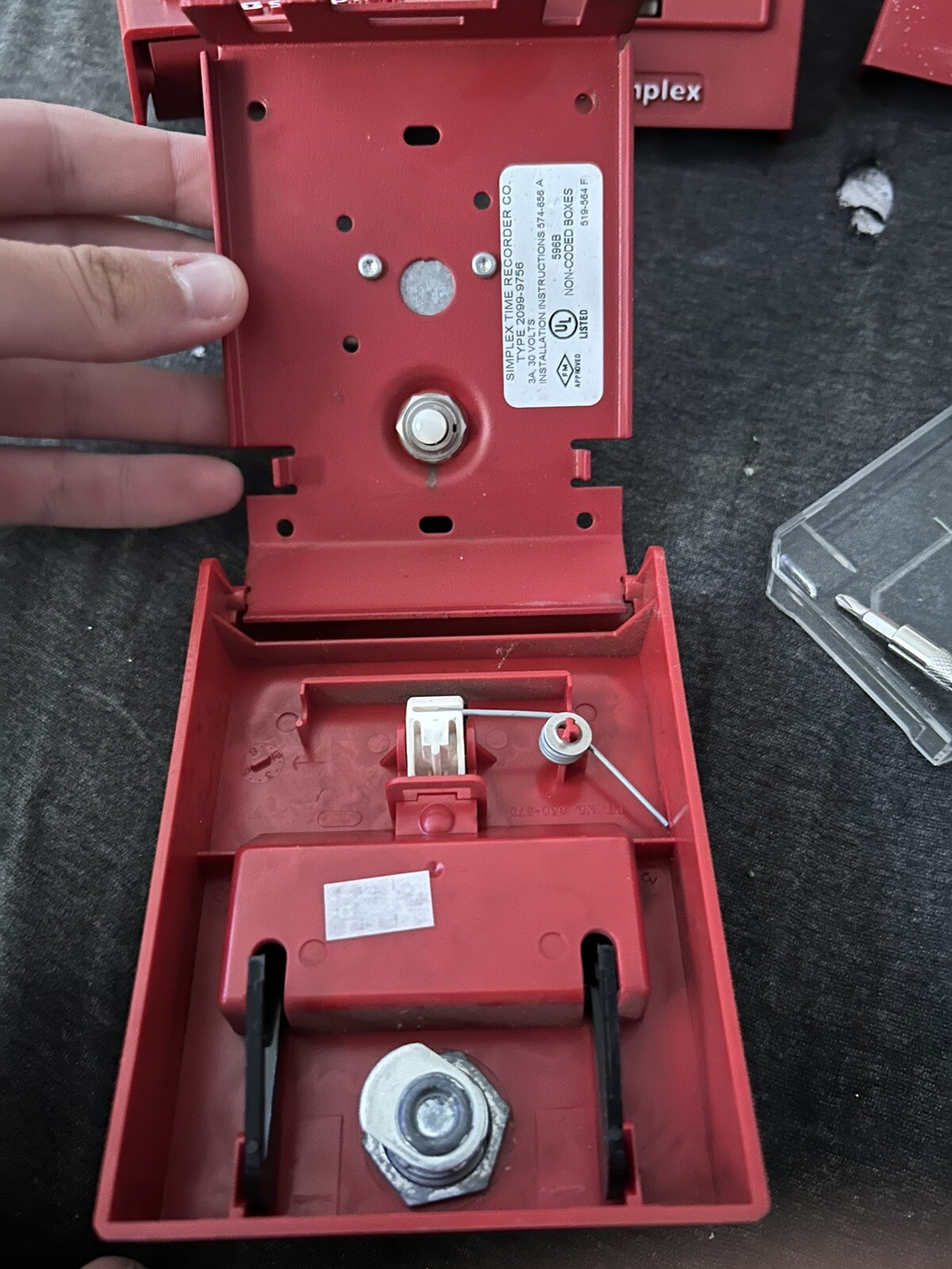 Simplex 2099-9756 Fire Alarm Pull Station (RED BACK)