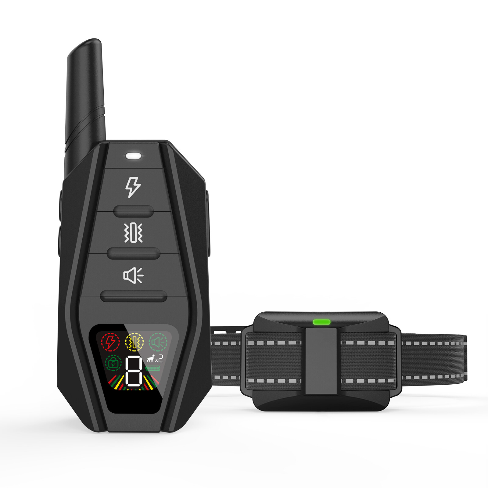 3300 FT Dog Shock Training Collar Remote Rechargeable Waterproof Pet LCD Trainer