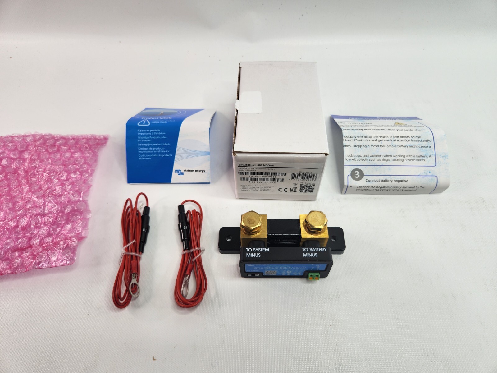 Victron Energy SmartShunt 500 amp Battery Monitor (Bluetooth) SHU050150050