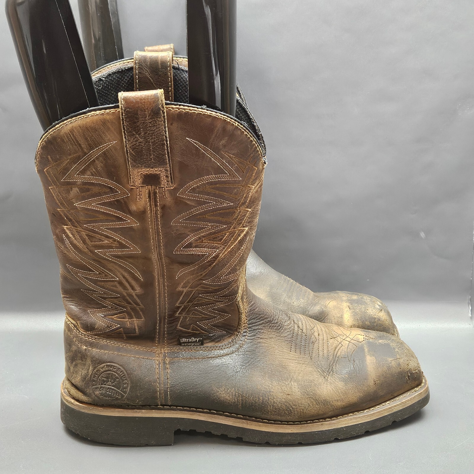 Red Wing Irish Setter Marshall Western Boots Mens 13 Brown Waterproof Steel Toe
