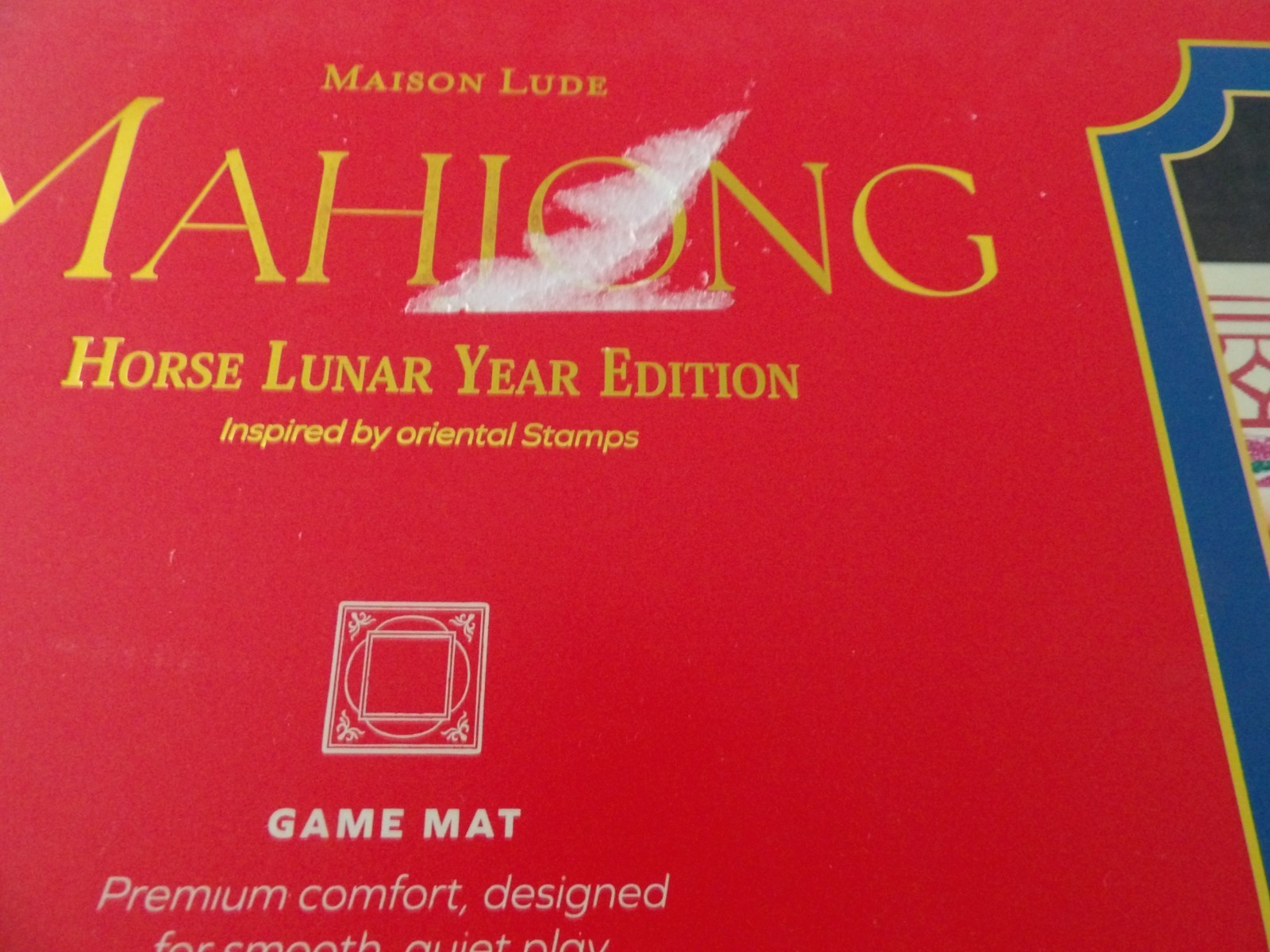 Maison Lude Mahjong Horse Lunar Edition 160 Tile Set Premium Mat Leather Bag New