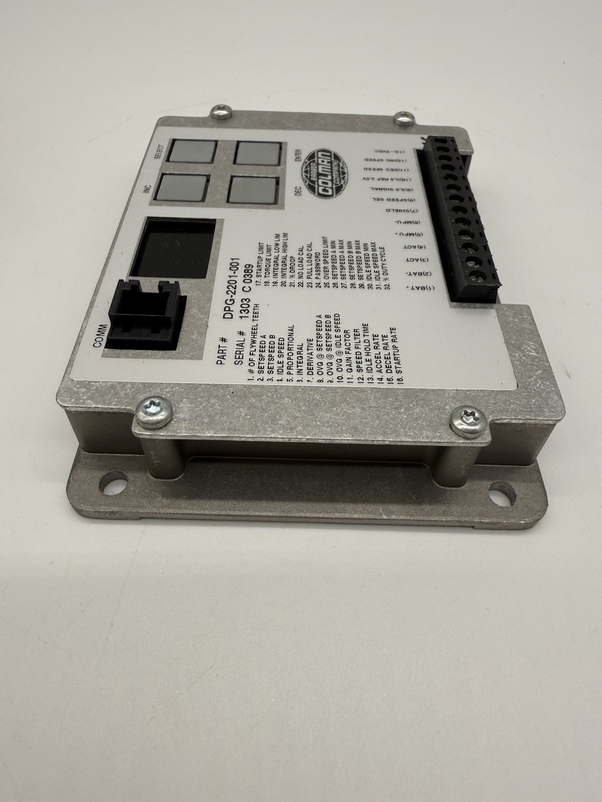 Barber Colman DPG-2201-001 digital controller NOS