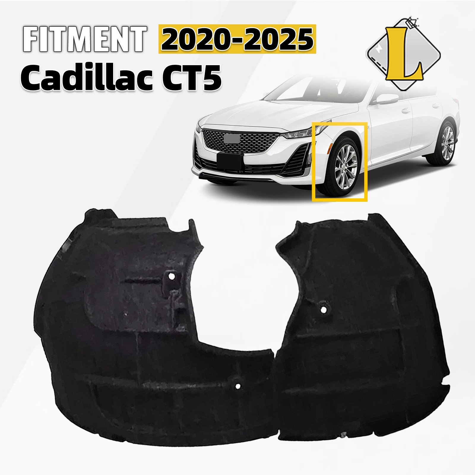 Front Fender Liner Inner Panel For 2020-2026 Cadillac CT5 Left Driver 84926502