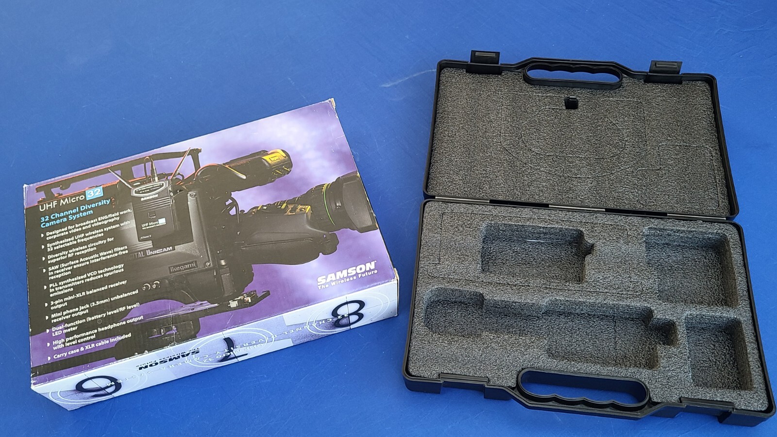 SAMSON UHF MICRO 32 CH DIVERSITY WIRELESS LAVALIERE & HANDHELD CAMERA MIC SYSTEM