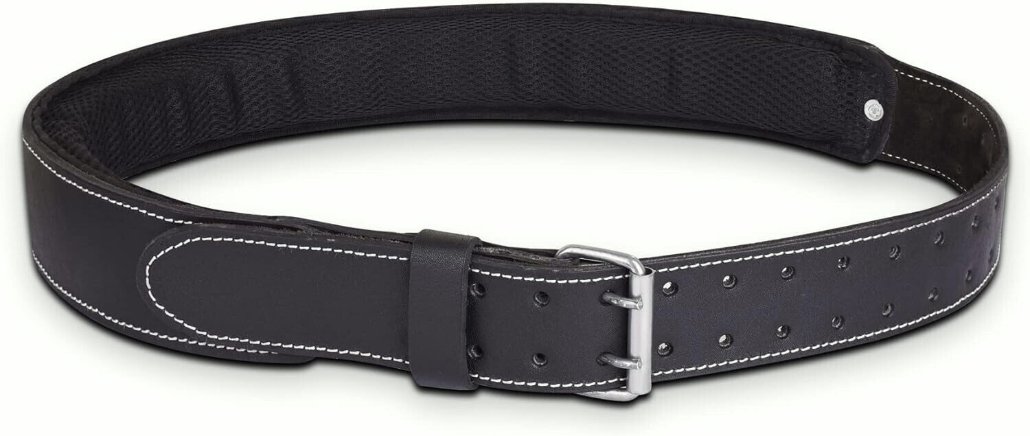 FUERI Leather Tool Work belt for men 2.5" Foam Padded Thick Tool Pouch Belts
