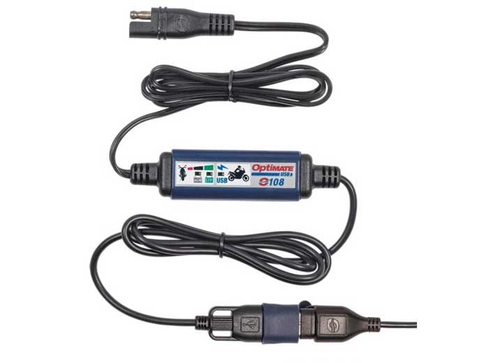 Optimate O-108V2 USB 3300mA Charging System 40" w/SAE Connect To 20" USB Socket