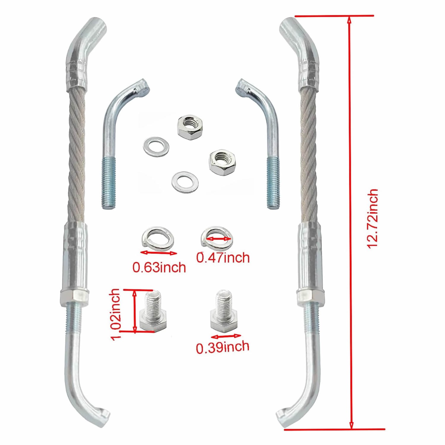 ICE SCRATCHERS WITH CARBIDE TIPS SNOWMOBILE REVERSE COMPATIBLE SNOW