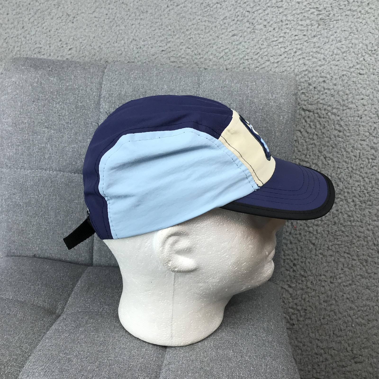Bluey Hat Cap Strap Back Kids Blue Cartoon Embroidered Patch Koschmann Polyester