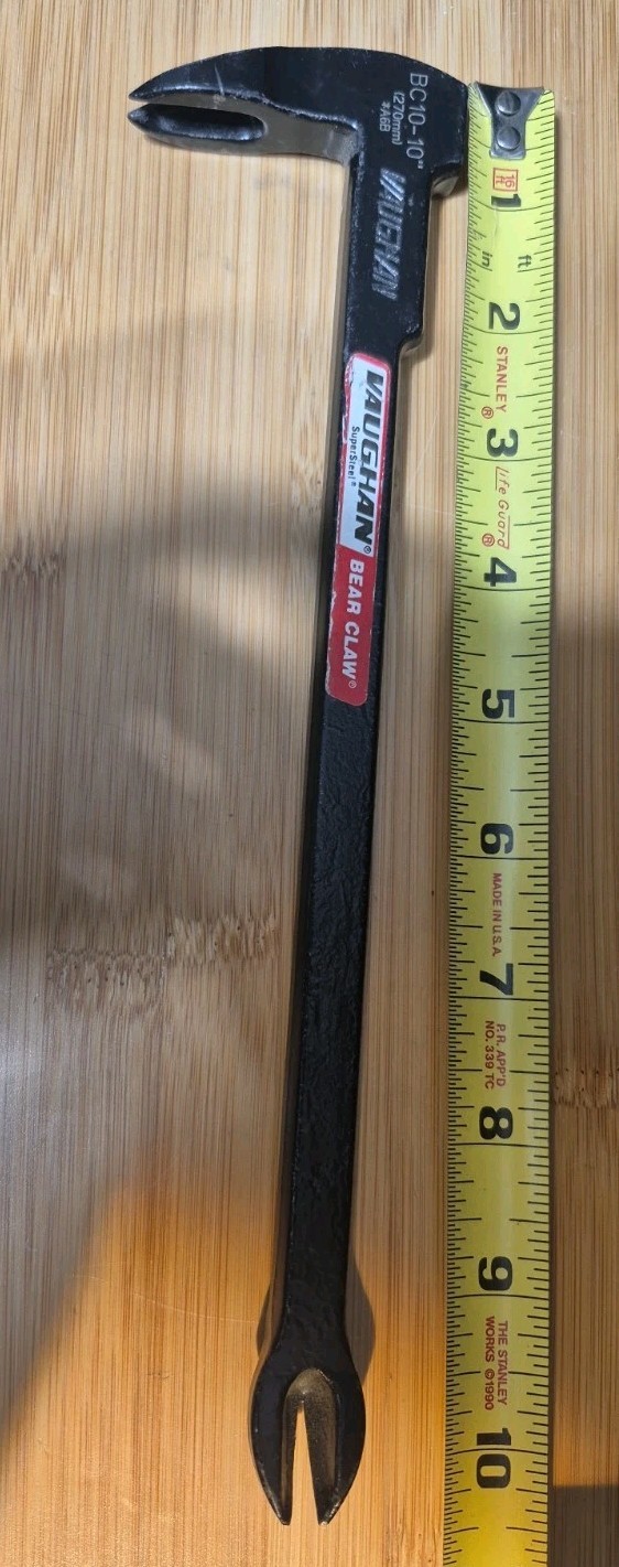 Vaughan BC10 Bear Claw 10" Japanese Style Nail Puller Cat's Paw Tool USA