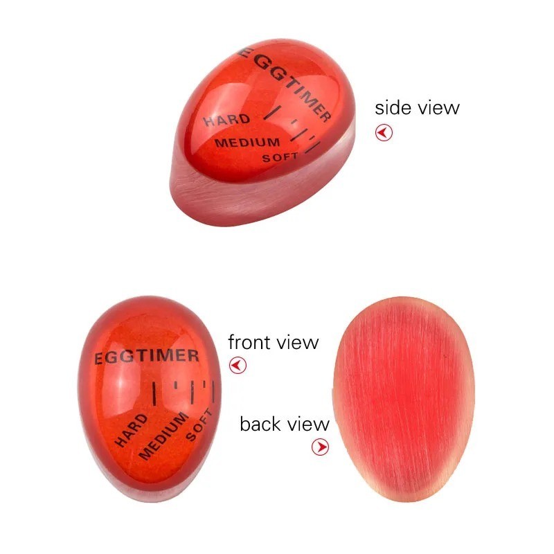 1x Egg Timer, Color Changing, Hard & Soft Boiled Indicator,