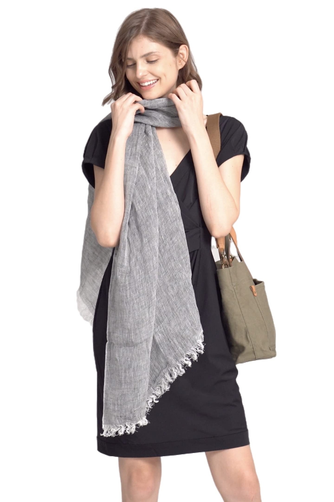 Lightweight Summer Scarf Light Shawl Wrap Linen Feel Scarves For Men And Wome...