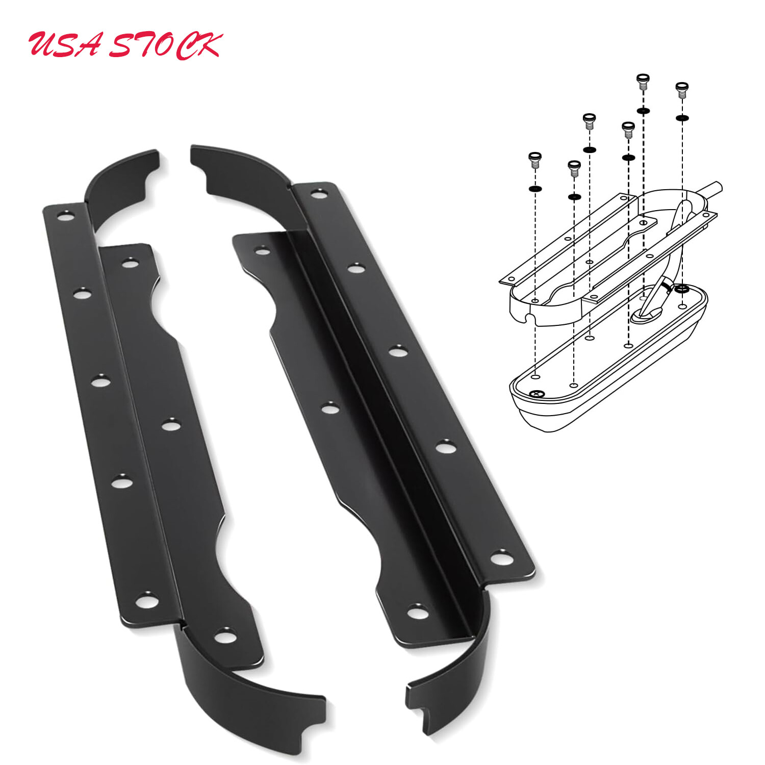 Flush Mount Bracket for Lowrance SS3D Skimmer Flush Mount for StructureScan 3D