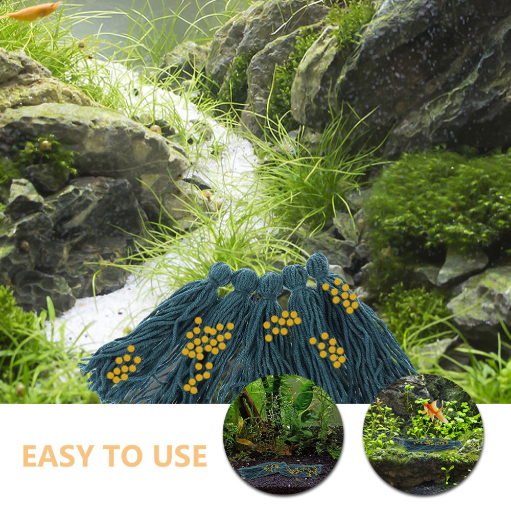 10Pcs Fish Spawning Mop Aquarium Floating Woolen Yarn Breeder