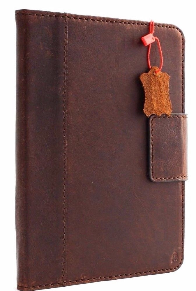 Genuine Full Leather case for apple iPad mini 4 with Credit Card Slots Magnetic