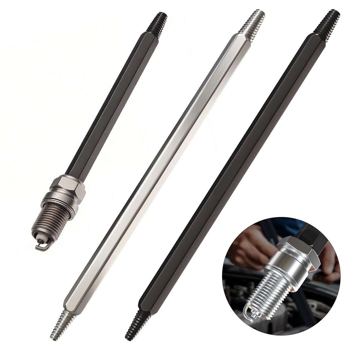 Broken Fracture Damaged Auto Spark Plug Screw Thread Tap Extractor Removal Tool
