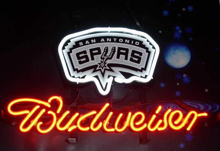 San Antonio Spurs Beer 14"x10" Neon Light Sign Lamp Garage Man Cave Bar Decor