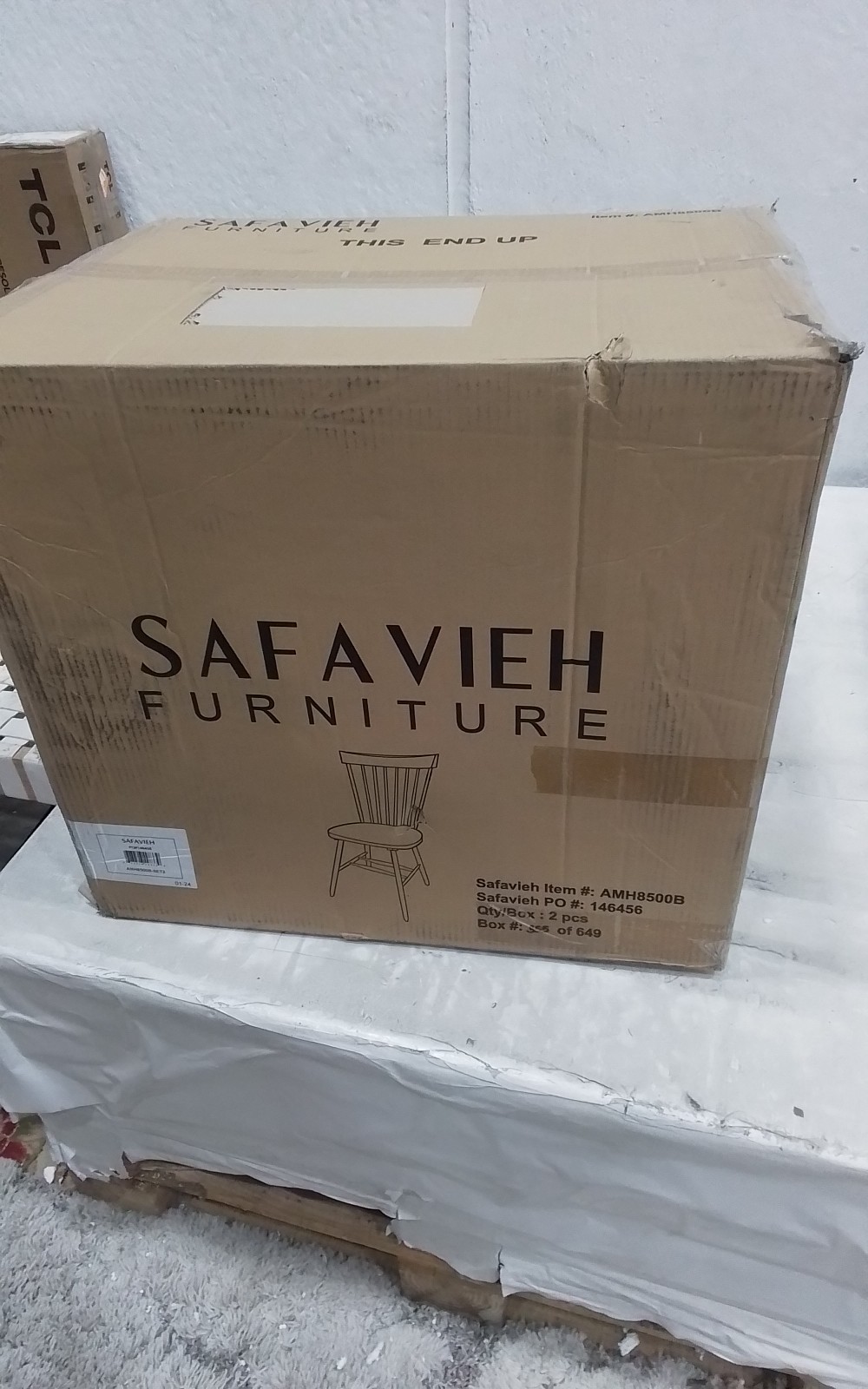 Safavieh PARKER SPINDEL SIDE CHAIR, Reduced Price 2172762601 AMH8500B