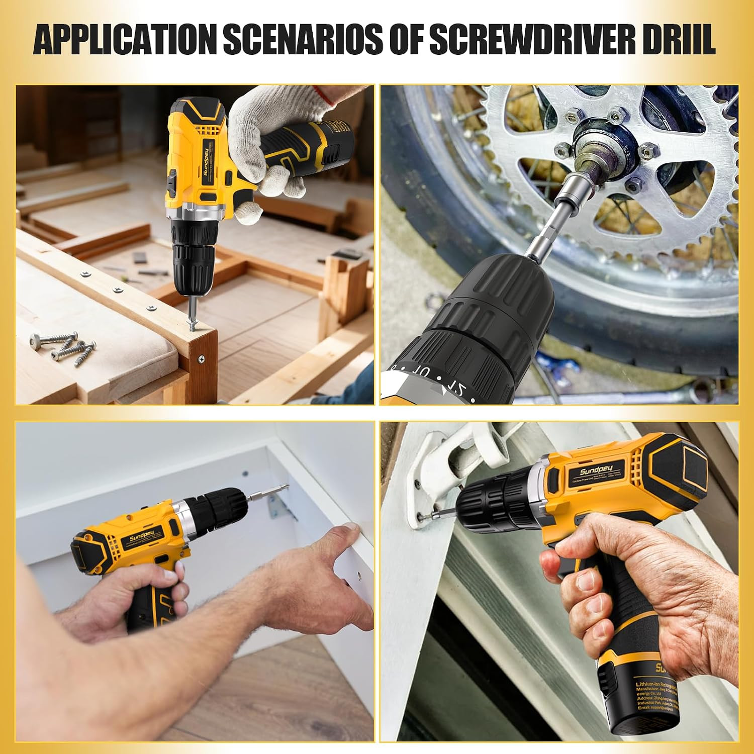 166-PC Small Basic Home Tool Kit Set with 12V Cordless Drill & Case | Portable T