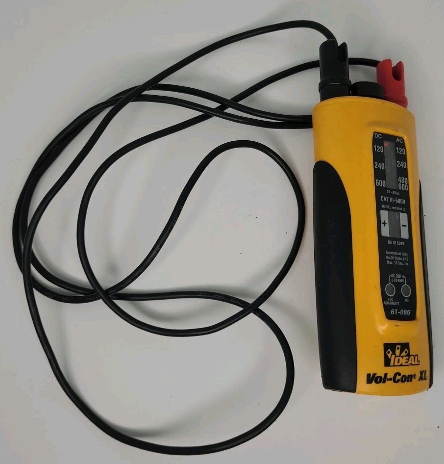 IDEAL Vol-Con XL Voltage/Continuity Tester 61-086 Pre-Owned Tested/Works