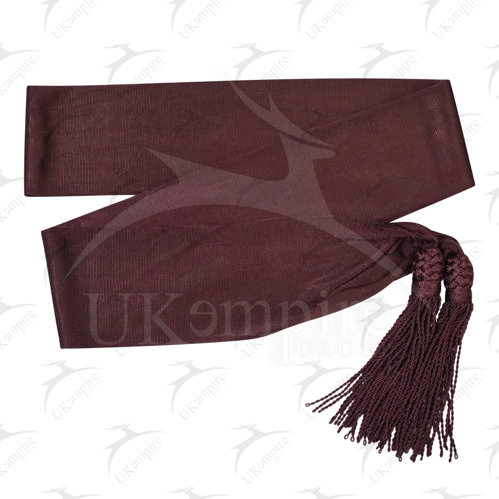Civil War Officers Uniform Silk Waist Sash (Maroon)
