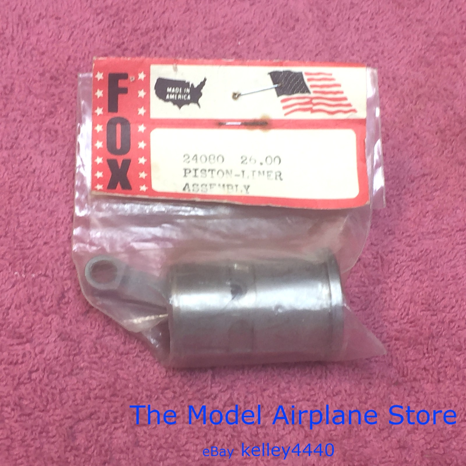 New Fox 40 Steel Piston Rod and Liner Small Case Gas Model Engine Part #24080