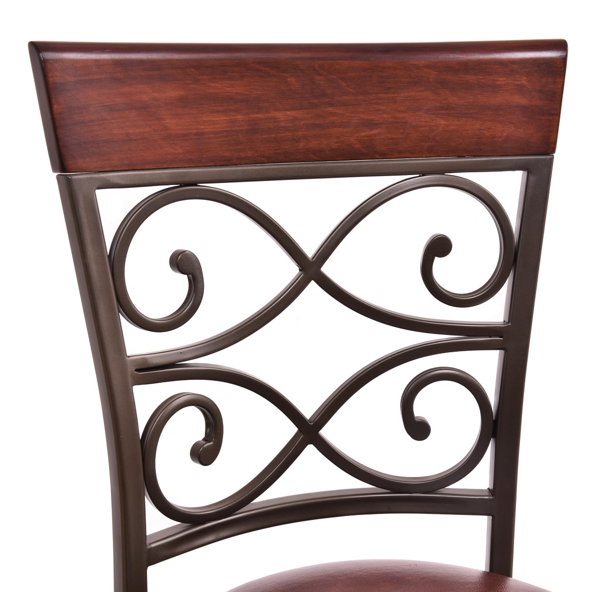 Topbuy 2PCS Bar Stools Dining Kitchen Pub Chair