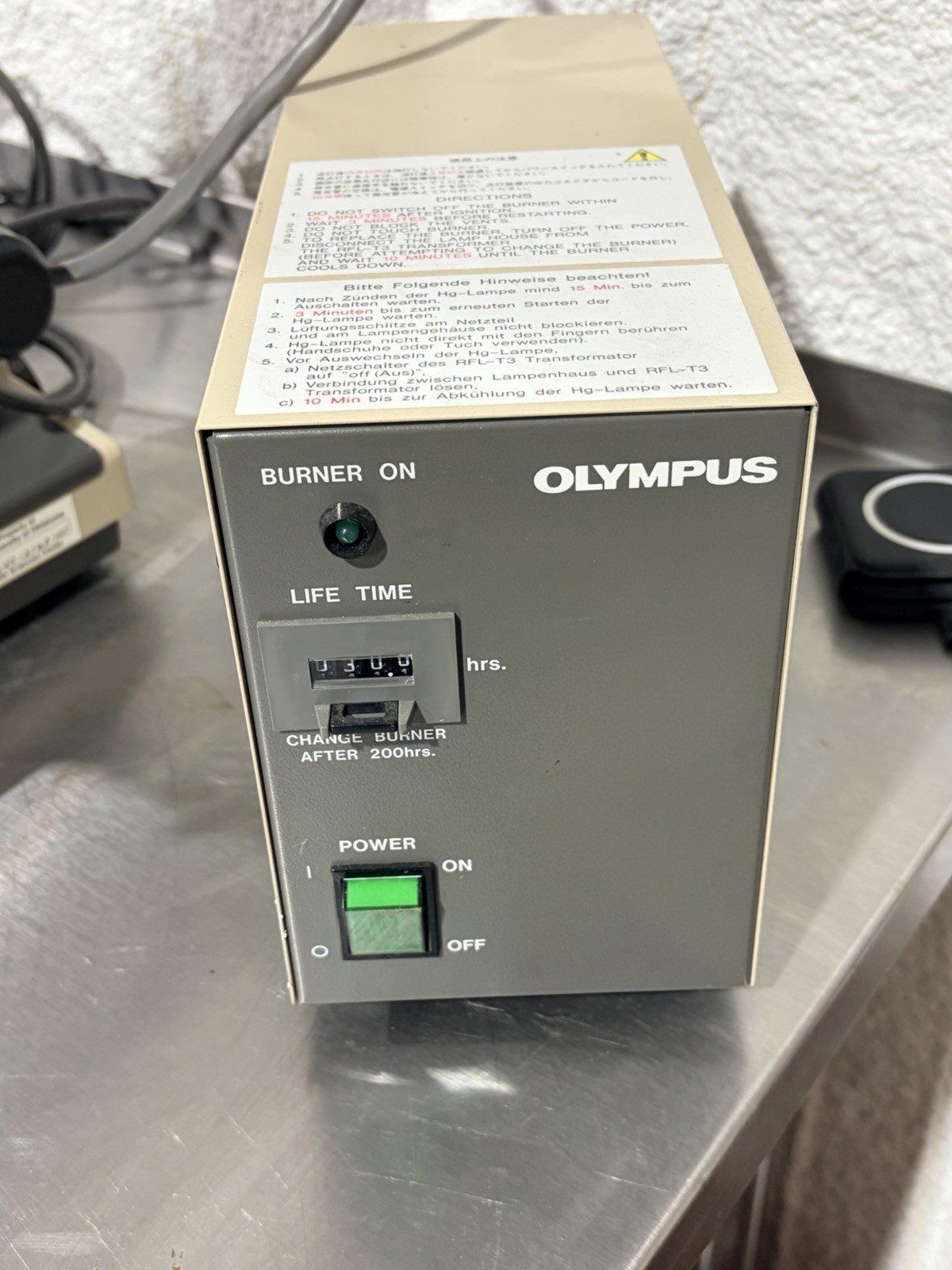 Olympus BH-2 Microscope DPlanApo & NeoFluar Objectives, Fluorescence Lamp