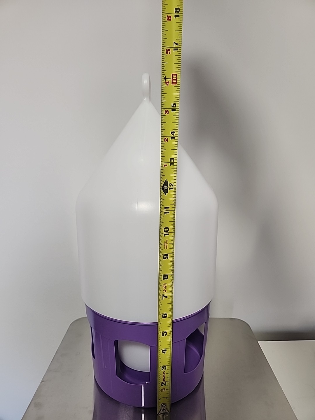 Polmark Antibacterial Drinker with Lifting Handle and Lock White/Violet 5L